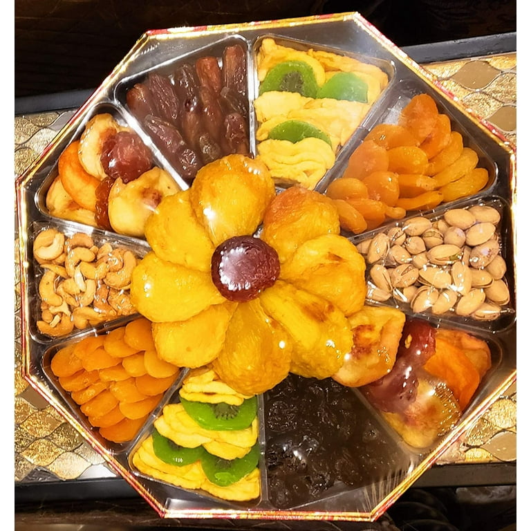 Vacaville Octagon Fruit & Nut gift Box - Walmart.com