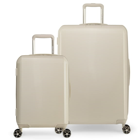 Vacay Hardside Future Collection by iFLY Luggage 2-Piece Set, 20" Carry-on and 28" Checked Luggage, Sand