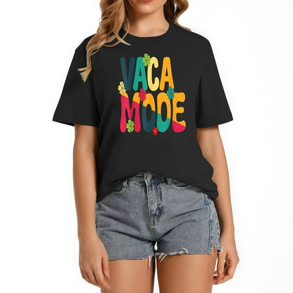 Vacay Mode Comfortable Women's T-Shirt with Stylish Graphic Print