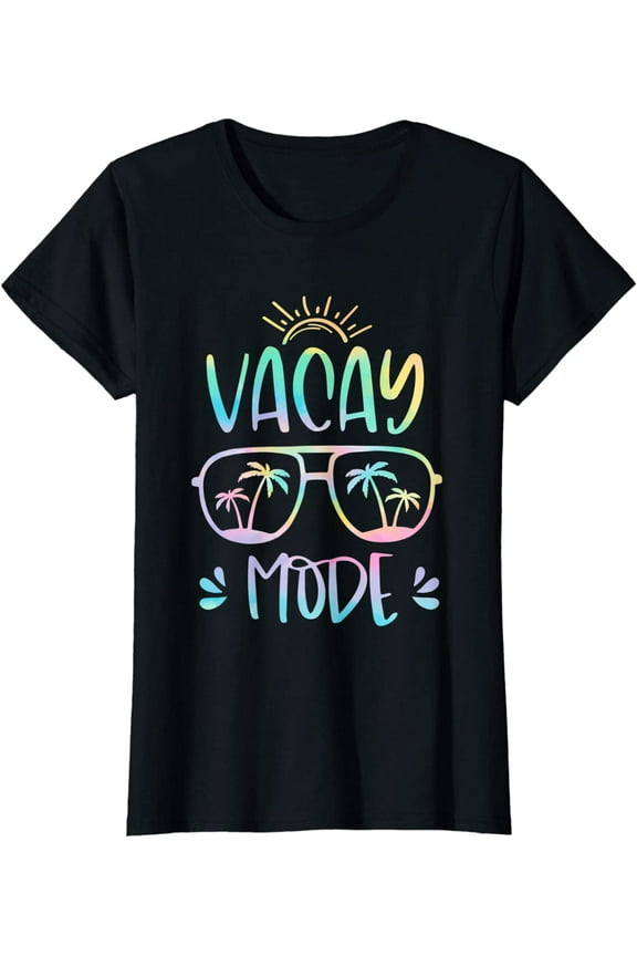 Vacay Mode Cute Vacation Summer Cruise Getaway Holiday T-Shirt Women Tops