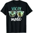 thumbnail image 1 of Vacay Mode Cute Vacation Summer Cruise Getaway T-Shirt Black 4X-Large, 1 of 4