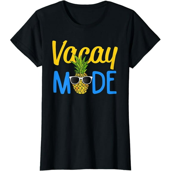 Vacay Mode Shirt Pineapple Funny Family Vacation Beach Gift T-Shirt T-shirts