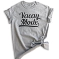 thumbnail image 1 of Vacay Mode Shirt, Unisex Women's Men's Shirt, Vacay Shirt, Beach Shirt, Vacation Travel Shirt, Island Shirt, Heather Gray, Medium, 1 of 6