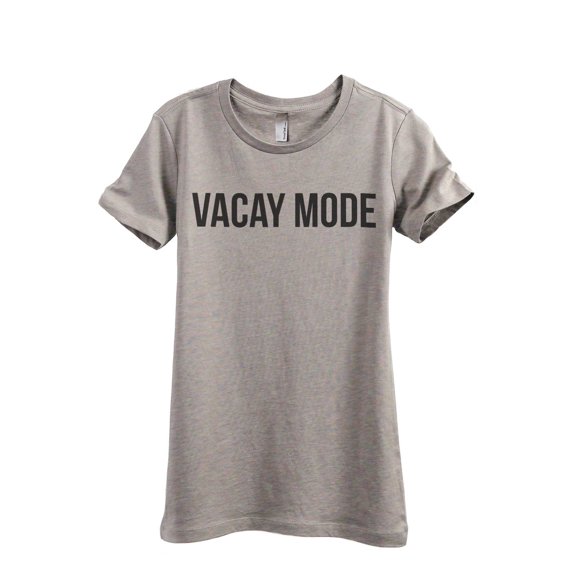Vacay Mode Women's Fashion Relaxed T-Shirt Tee Heather Tan X-Large