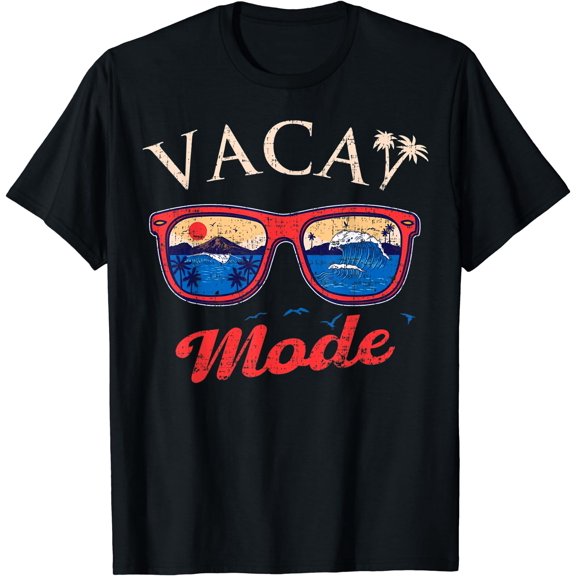 Vacay Mode shirt Vacation Beach Family Cute Cruise Women Men T-Shirt Black X-Large