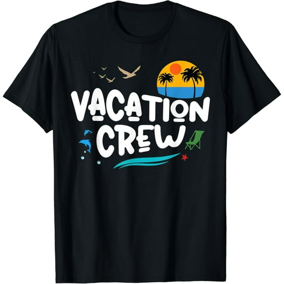 Vacay Squad Design - Vacation Crew T-Shirt Black 4X-Large