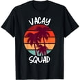 thumbnail image 1 of Vacay Squad Summer Vacation Family Friends Trip Palm Trees T-Shirt Black 4X-Large, 1 of 4