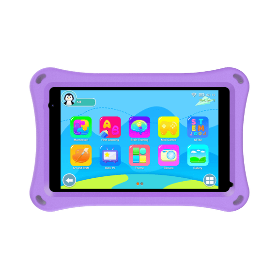 Vacbird Kids 9S PRO Tablets 10.1 inch Android 11 for Children, Quad-Core Processor,2GB RAM + 64GB ROM, WiFi, 1280 x 800 HD/Dual Camere/Bluetooth, Android Tablet with Shockproof Case