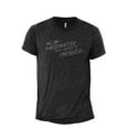 thumbnail image 1 of Vaccinated And Ready To Mingle Men's Modern Fit Fun Casual T-Shirt Printed Graphic Tee Charcoal Grey Large, 1 of 3