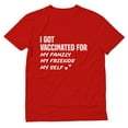 thumbnail image 1 of Vaccinated Shirt Pro Immunization Pro Vaccination T-Shirt 4X-Large Red, 1 of 6