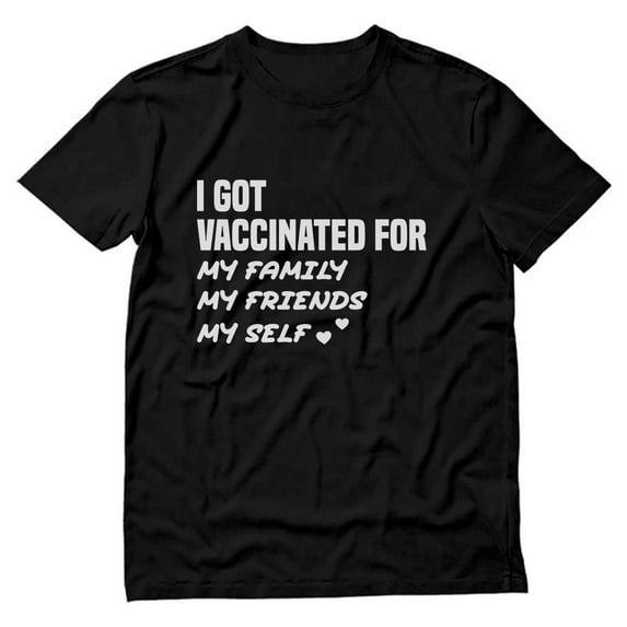 Vaccinated Shirt Pro Immunization Pro Vaccination T-Shirt Small Black