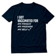 thumbnail image 1 of Vaccinated Shirt Pro Immunization Pro Vaccination T-Shirt XX-Large Navy, 1 of 6