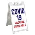 thumbnail image 1 of Vaccine Testing Available (24" X 36") Standard A-Frame Signicade, Includes Decal Applied To Stand, 1 of 4