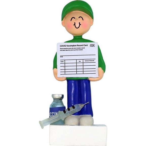 Covid-19 Vaccine Boy Ornament