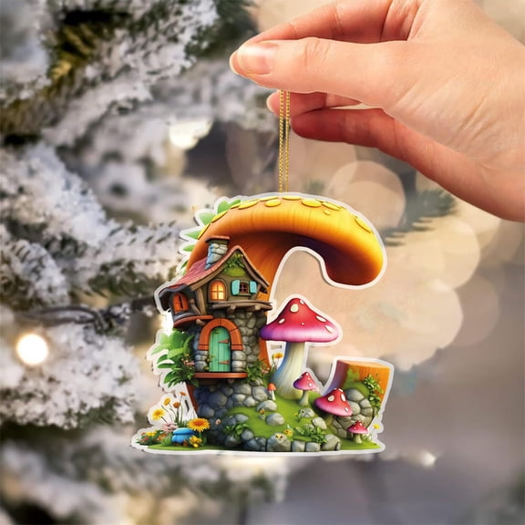 Vacemry 10Pcs Alphabet Pendant,Acrylic Alphabet Pendant for Car Mirror, Decorative Letter Hanging Ornament for Home, Baby Themed Room Decor, Custom Initial Decor for Nursery Bedroom Living Room Wall