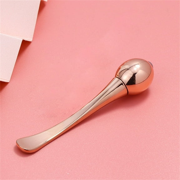 Vacemry 10Pcs Metal Eye Roller,Zinc Alloy Ball Rolling Massage Tool for Eyes and Face, Anti-Wrinkle and Fatigue Relief, Dual-Ended with Spoon for Cream Application, Portable Cosmetic Tool