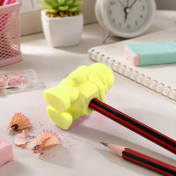 Vacemry 2PC Cartoon Astronaut Robot Pencil Sharpener, Manual Eraser Sharpener For Elementary SchoolStudents, Cute Space-Themed Sharpener For Classroom Office Home Desk Use
