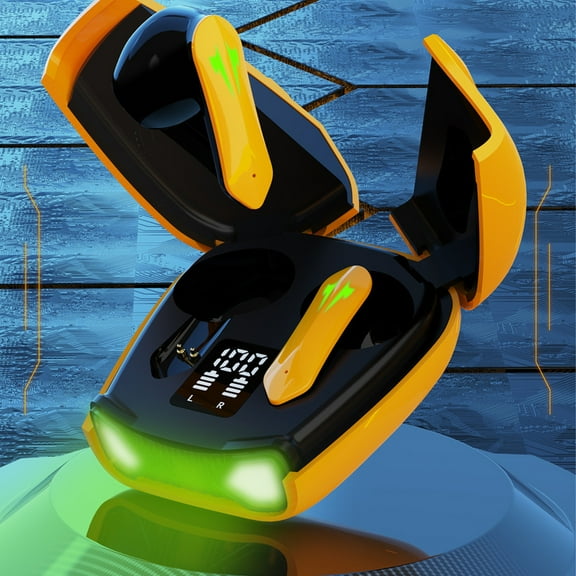 Vacemry 2Pcs Touch Control Bluetooth Earbuds, True Wireless Stereo Gaming Earphones with Digital Display Case, Compact Sports Ear Buds for Phone Calls and Music Listening