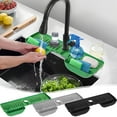 thumbnail image 1 of Vacemry 3Pcs Kitchen Silicone Mat, Drainage Mat for Sink and Countertop, Waterproof Non Slip Wash Basin Liner, Multifunctional Sink Organizer for Kitchen, Easy Clean Table Top Protector, 1 of 9