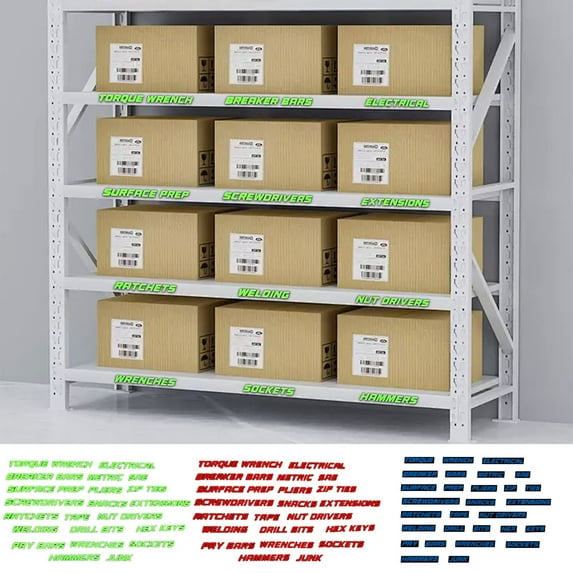 Vacemry 3Pcs Tool Box Organization Magnetic Labels, 23 Pack DIY Tool Organizer, Magnetic Toolbox Labels for Beginners, Garage Workshop Tool Storage, Metal Tool Box Organizer, Tool Chest Drawer