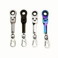thumbnail image 1 of Vacemry Under $5 10mm Ratchet Wrench Keychain, Mini Tool Set with Quick Release, Portable Multi-Function Ratcheting Wrench for Bike Car Repair, Compact Key Ring Tool for Emergency Fix, 1 of 9