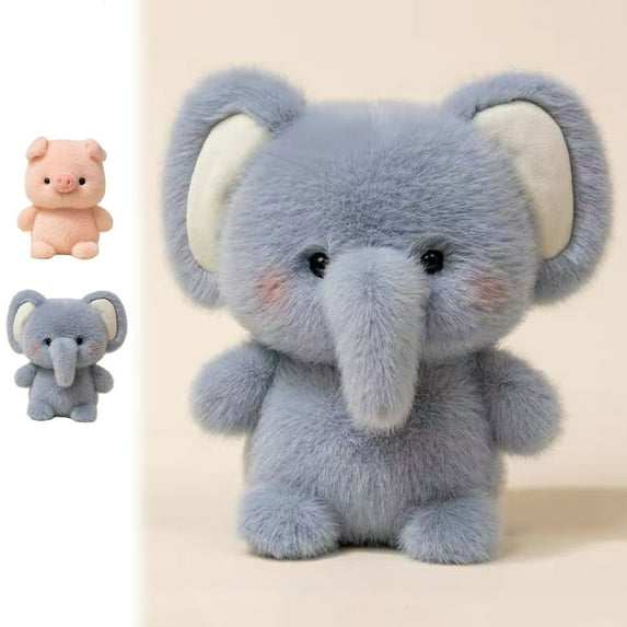 Vacemry under $5 2Pcs Plush Stuffed Animal, Realistic Soft Plush Animal Toy, Cute Lifelike Stuffed Plushy for Boys Girls, Home Decoration Ornament for Sofa Desk, Comfortable Companion Doll