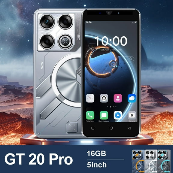 Vacemry under $5 3Pcs Android Smartphone, Unlocked 4G LTE Smartphone with 5 Inch Display and Android 14, 16GB Storage Dual SIM Standby, 4800mAh Long Lasting Battery, 50MP Camera for Clear Photos