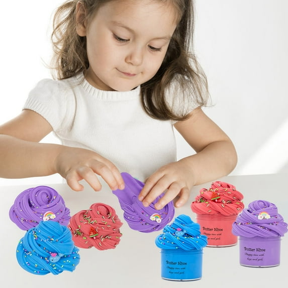 Vacemry under $5 3Pcs Butter Slime Pack, 70ml Pack Butter Slime, Ultra Soft Stretchy Clay for Sensory Stress Relief, Creative DIY Crafts, Non-Drying Formula, Great for Kids Art Projects