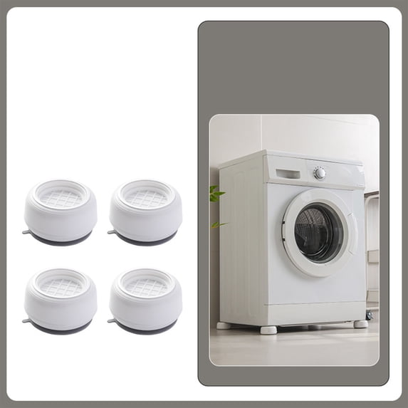 Vacemry Under $5 4 Pack Anti Vibration Pads, Washing Machine Base Foot Cushions, Anti Slip Shock Absorbing Pads, Dryer Refrigerator Leveling Feet, Noise Reduction Stabilizer Pads