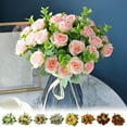 thumbnail image 1 of Vacemry under $5 8Pcs Artificial Money Rose, Fake Flower with Coin Design, Unique Home Office Decor, Gift Bouquet for Birthday Celebration Good Luck Decorative Piece Mantel, 1 of 9