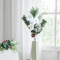 thumbnail image 1 of Vacemry Under $5 Artificial Christmas Flower Arrangement, Simulated Floral Display with Vase, Christmas Tree Tabletop Decor, Festive Home Centerpiece, Long Lasting Flower Decor for Holiday Season, 1 of 6
