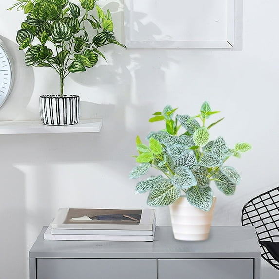 Vacemry Under $5 Artificial Potted Plant, Simulation Green Vine, Home Office Decoration, Fake Hanging Plant, Realistic Foliage Decor, Maintenance Free Plant, Hotel Desk Decor, Long Lasting Greenery