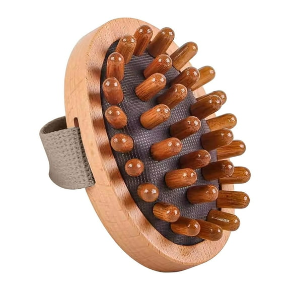 Vacemry Under $5 Body Massage Brush, Wooden Scraping Tool for Meridian Therapy, Air Cushion Handle for Comfortable Grip, Traditional Wellness Instrument for Relaxation