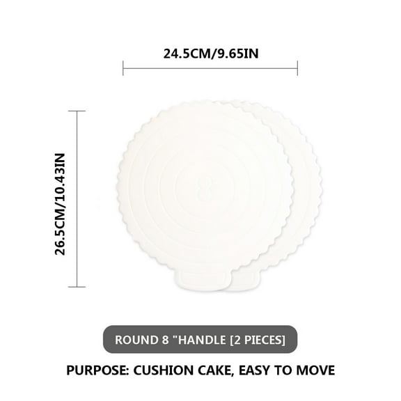 Vacemry under $5 Cake Supplies, Cake Supplies, Reusable Birthday Spacer Bottom Pads, Multiple Size Options Available, Food Safe Plastic Material, Easy Clean Design, Baking Essential Equipment