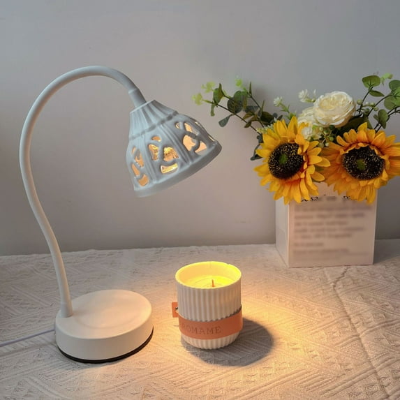 Vacemry Under $5 Candle Warmer Lamp, Dimmable Melting Candle Heater with Adjustable Brightness, Scented Wax Melter for Home Fragrance, Tabletop Vintage Style Lamp, Flameless Candle Melter