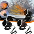 thumbnail image 1 of Vacemry Under $5 Car Heater Fan, 12V Portable Vehicle Air Warmer with Cigarette Lighter Plug, Defrosting Defogging Mini Heater for Winter, Dual Cool & Warm Air Desktop Heating Fan for Car Interior, 1 of 9