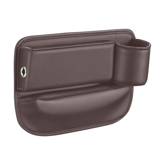 Vacemry Under $5 Car Seat Gap Organizer, Universal Vehicle Storage Box with Multi Compartment Leather Console Insert for Phone Keys Wallet, Non-Slip Auto Accessory Car Interior Organizer