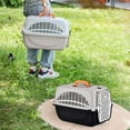thumbnail image 1 of Vacemry Under $5 Cat Airline Travel Carrier Box, Portable Pet Crate with Hand Carry, Checked Pet Kennel for Car, Ventilated Cat House for Travel, Small Animal Transport Container, 1 of 9