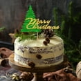 thumbnail image 1 of Vacemry Under $5 Christmas Cake Topper, Glitter Paper Tree Decoration for Dessert, Party Food Decor Insert, Holiday Baking Celebration Supply for Table Display, 1 of 6