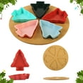 thumbnail image 1 of Vacemry Under $5 Christmas Tree Snack Tray, Multi Compartment Serving Platter for Nuts Candy Fruit, Plastic Dish Set for Party Dining, Leaf Shape Design, 1 of 6