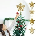 thumbnail image 1 of Vacemry Under $5 Christmas Tree Top Finial, Treetop Star Light Decoration Piece, Metal Xmas Tree Topper Crown, Holiday Tree Finishing Accessory for Indoor, 1 of 9