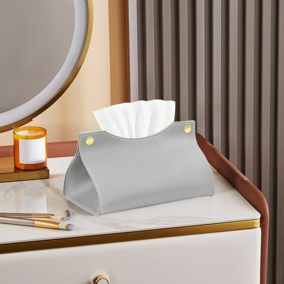 Vacemry Under $5 Coffee Table Organizer, Stylish Rectangular Tissue Box Cover, Modern Bathroom Dispenser for Home, Decorative Desktop Accessory for Living Space, Luxury Functional Decor