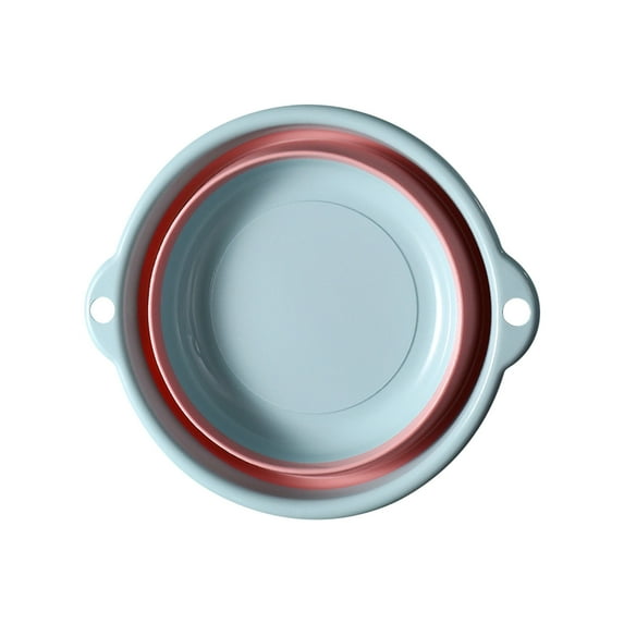 Vacemry Under $5 Collapsible Multi-Purpose Basin, Foldable Wash Tub for Kitchen and Camping, Portable Sink for Fruits and Vegetables, Space-Saving Storage Bowl with Handles, Flexible TPR Material