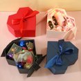 thumbnail image 1 of Vacemry Double Door Gift Box, Heart Shaped Present Box with Ribbon Bow, Valentine's Day Empty Decorative Storage Container for DIY Gift Wrapping, Party Favor, Romantic Keepsake Box, 1 of 9