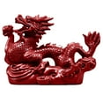 thumbnail image 1 of Vacemry Under $5 Dragon Wood Carving Desktop Ornament, Handcrafted Statue for Christmas Blessing, Asian Inspired Cultural Art Home Decor, Traditional Figurine Display Piece for Office, 1 of 2