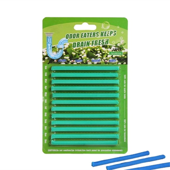 Vacemry Under $5 Drain Cleaning Stick, U-Shaped Pipe Unclogging Tool for Kitchen Bathroom, Flexible Drain Snake for Hair Clog Removal, Household Plumbing Maintenance Tool