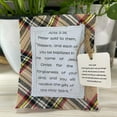thumbnail image 1 of Vacemry Under $5 Embroidered Prayer Quilt, Handmade Fabric Square with Wooden Cross, Inspirational Gift for Friends Family, Comforting Keepsake for Special Occasions, 1 of 6