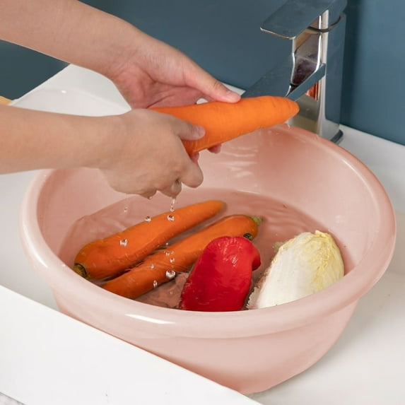 Vacemry Under $5 Extra Large Utility Tub, Big Square Basin for Laundry Foot Soak Vegetable Wash, Heavy Duty Plastic Container for Household Dorm, Thickened Multi Purpose Storage Basin