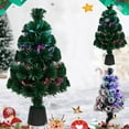 thumbnail image 1 of Vacemry Under $5 Fiber Optic Christmas Tree Set, Battery Operated Tabletop Xmas Tree, Snowflake Ornament Artificial Tree, Small Christmas Tree for Home Decor, Pre-lit Mini Christmas Tree, 1 of 9
