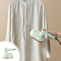 Vacemry Under $5 Foldable Handheld Travel Iron with Base, Portable Steam Iron, Hanging & Flat Ironing for Clothes, Dormitory, Business Trip, Quick Wrinkle Remover